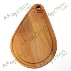 AhşapEt Tahtası · Damla · 28,3x19 cm