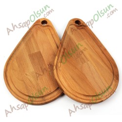 AhşapEt Tahtası · Damla · 28,3x19 cm