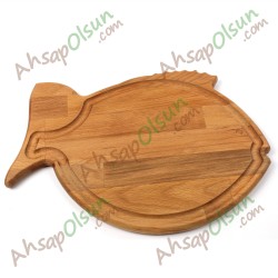 Ahşap Balık Servis Tahtası 36x25 cm
