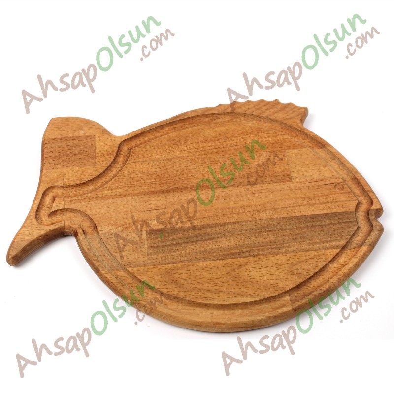 Ahşap Balık Servis Tahtası 36x25 cm Ahşap Balık Servis Tahtası 36x25 cm