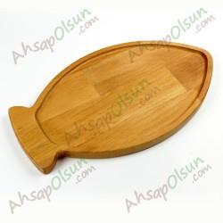 Ahşap Balık Servis Tabağı · Ahşap · 35x20cm Ahşap Balık Servis Tabağı · Ahşap · 35x20cm