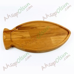 Ahşap Balık Servis Tabağı · Ahşap · 35x20cm Ahşap Balık Servis Tabağı · Ahşap · 35x20cm