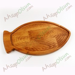 Ahşap Balık Servis Tabağı · Ahşap · 35x20cm Ahşap Balık Servis Tabağı · Ahşap · 35x20cm