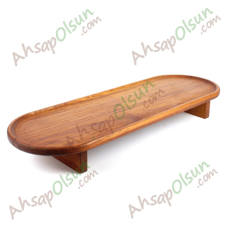 Ayaklı Ahşap Kebap sunum Tahtası · iroko · 70x24 h:8 cm Ayaklı Ahşap Kebap sunum Tahtası · iroko · 70x24 h:8 cm
