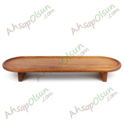 Ayaklı Ahşap Kebap sunum Tahtası · iroko · 70x24 h:8 cm Ayaklı Ahşap Kebap sunum Tahtası · iroko · 70x24 h:8 cm