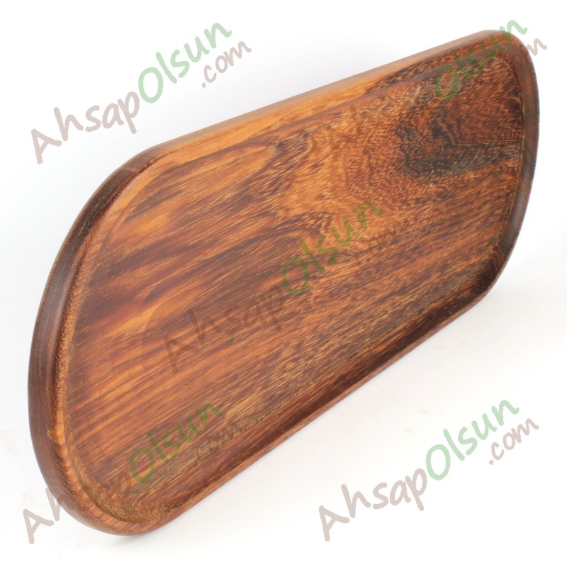 Ahşap Iroko Sunum Servis Tahtası · Büyük · 70x24cm