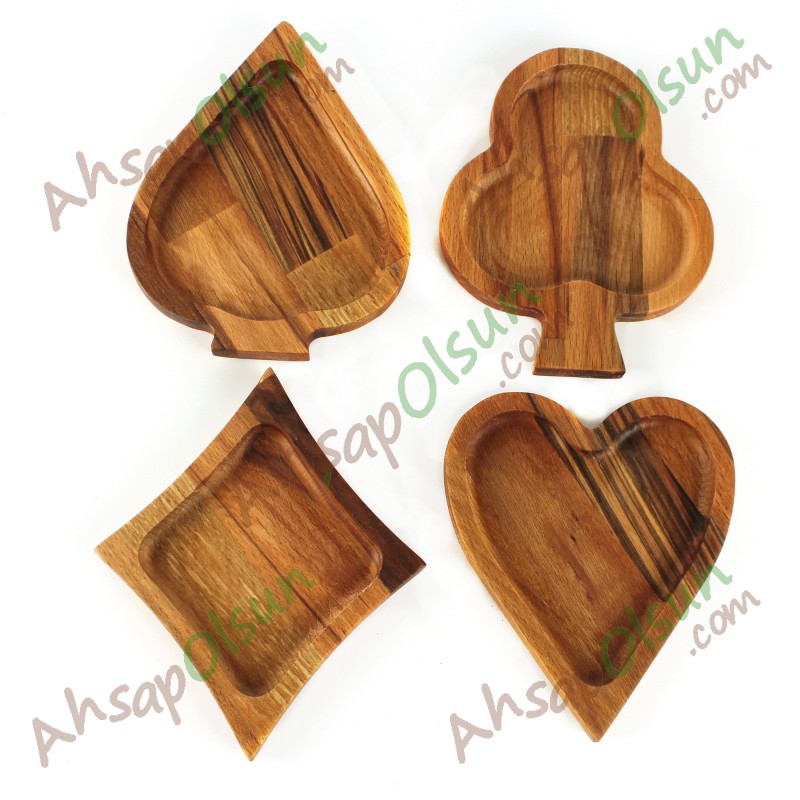 Ahşap Tabak · İskambil Set