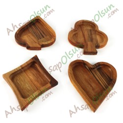 Ahşap Tabak · İskambil Set