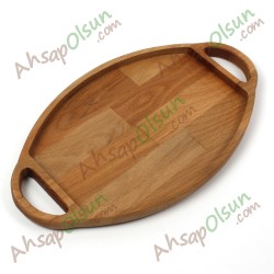Ahşap Saplı Sunum Tepsisi  No:1 · 33x19 cm