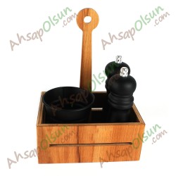Ahşap Masa Menaj Düzenleyici · Baharat Peçete Ketçap Mayonez stand · 17,5x13 h:24 cm Ahşap Masa Menaj Düzenleyici · Baharat Peçete Ketçap Mayonez stand · 17,5x13 h:24 cm