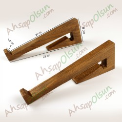 Ahşap Dizüstü Bilgisayar Yükseltici stand · 23x8cm
