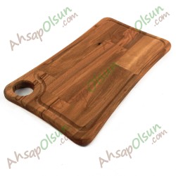 Ahşap Et Tahtası · iç Bükey · 34x18cm