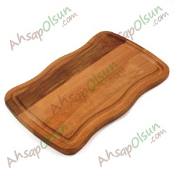 Ahşap Steak Tahta · Waves 35x21 cm