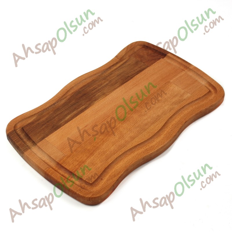 Ahşap Steak Tahta · Waves 35x21 cm Ahşap Steak Tahta · Waves 35x21 cm