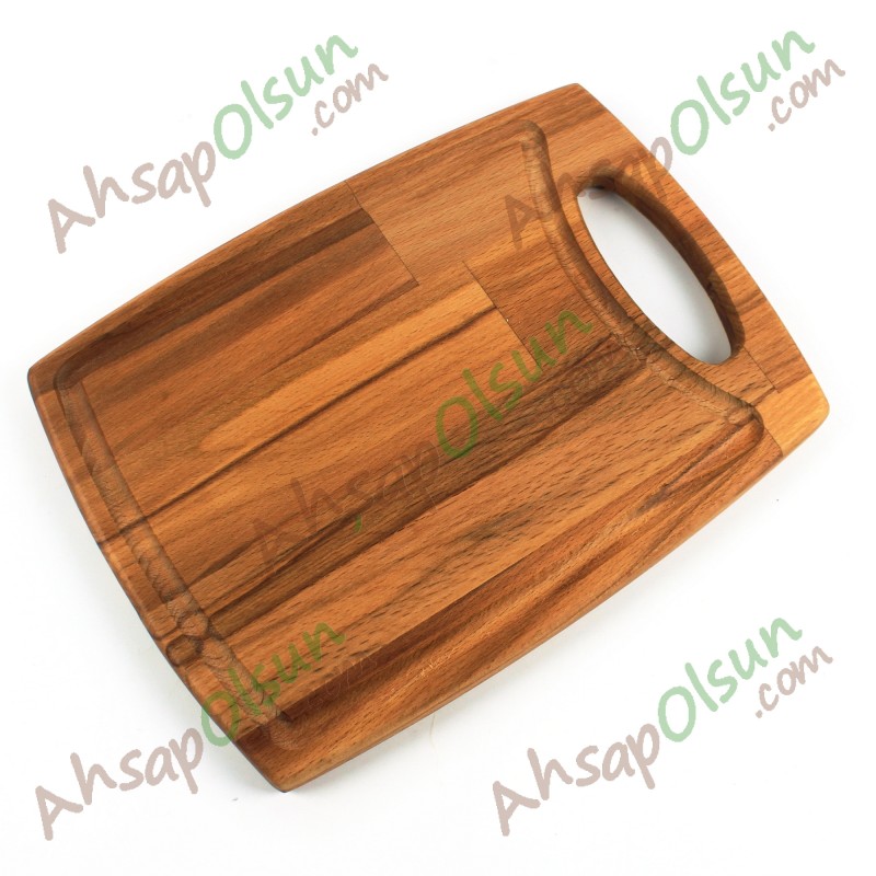 Ahşap Doğrama ve Et Tahtası · Kulplu · 27x20 cm Ahşap Doğrama ve Et Tahtası · Kulplu · 27x20 cm