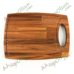 Ahşap Doğrama ve Et Tahtası · Kulplu · 27x20 cm Ahşap Doğrama ve Et Tahtası · Kulplu · 27x20 cm