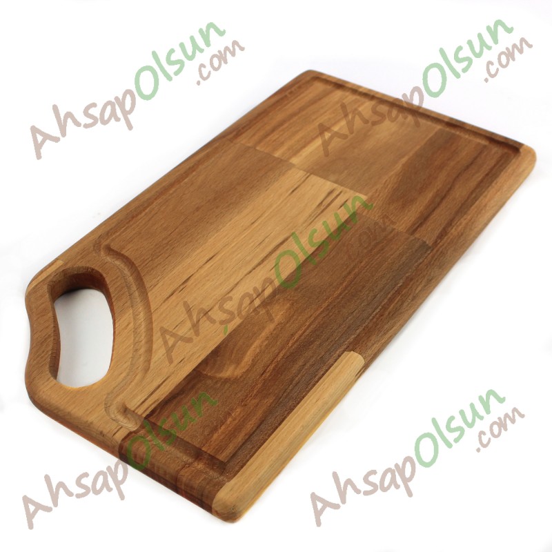 Ahşap Doğrama ve Et Tahtası · Tek Kulplu · 35x19 cm Ahşap Doğrama ve Et Tahtası · Tek Kulplu · 35x19 cm