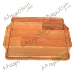 Ahşap Kulplu Sunum Tahtası · 34x25 cm