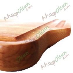 Ahşap Kulplu Sunum Tahtası · 34x25 cm