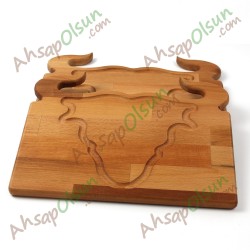 Ahşap Steak Tahtası ·  Boğa  39,5x29,5 cm