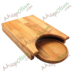 Ahşap Doğrama Tahtası · 36x26x6 cm