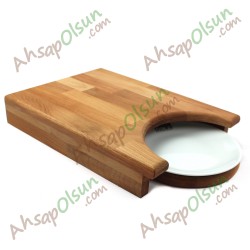 Ahşap Doğrama Tahtası · 36x26x6 cm