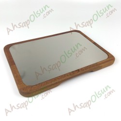 Paslanmaz Çelik ve Ahşap İroko Sunum Tahtası · 37x25 cm Paslanmaz Çelik ve Ahşap İroko Sunum Tahtası · 37x25 cm