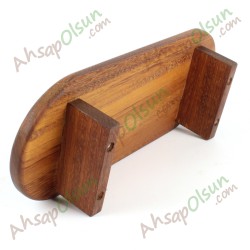 Ayaklı Ahşap Kebap Servis Tahtası · iroko · 44x18 h:8 cm Ayaklı Ahşap Kebap Servis Tahtası · iroko · 44x18 h:8 cm