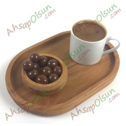 Ahşap Çay Kahve servis Tabağı · Oval 19x13 cm Ahşap Çay Kahve servis Tabağı · Oval 19x13 cm
