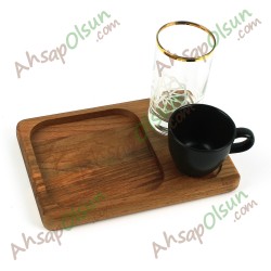 Ahşap Çay Kahve Altlık · 19x13 cm Ahşap Çay Kahve Altlık · 19x13 cm