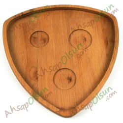 Ahşap Kahve Servis Tabak · Kavis Üçgen 22,7 cm Ahşap Kahve Servis Tabak · Kavis Üçgen 22,7 cm