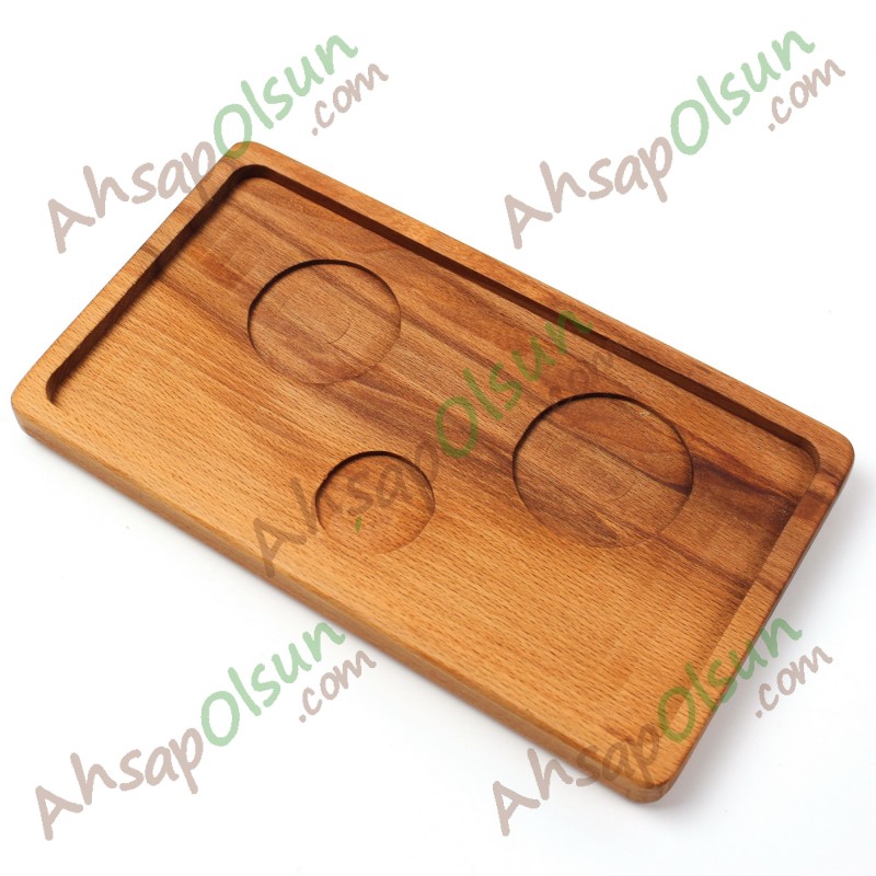 Ahşap Türk Kahvesi Sunum Tepsi · 25x14 cm Ahşap Türk Kahvesi Sunum Tepsi · 25x14 cm
