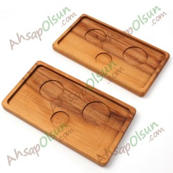 Ahşap Türk Kahvesi Sunum Tepsi · 25x14 cm Ahşap Türk Kahvesi Sunum Tepsi · 25x14 cm