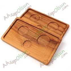 Ahşap Türk Kahvesi Sunum Tepsi · 25x14 cm Ahşap Türk Kahvesi Sunum Tepsi · 25x14 cm
