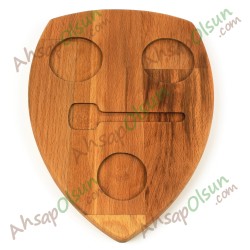 Ahşap Kahve İkram Tablası · 23,8x18 cm Ahşap Kahve İkram Tablası · 23,8x18 cm