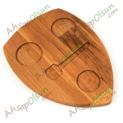 Ahşap Kahve İkram Tablası · 23,8x18 cm Ahşap Kahve İkram Tablası · 23,8x18 cm