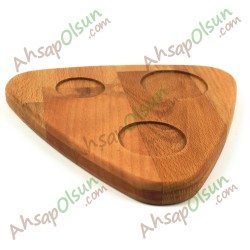 Ahşap Kahve İkram Tablası · 20x18,6 cm Ahşap Kahve İkram Tablası · 20x18,6 cm