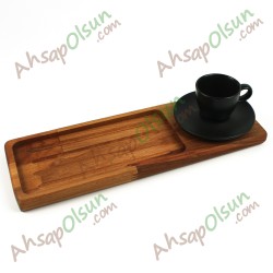 Ahşap Çay Kahve servis Altlık · 34x12 cm Ahşap Çay Kahve servis Altlık · 34x12 cm
