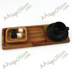 Ahşap Çay Kahve servis Altlık · 34x12 cm Ahşap Çay Kahve servis Altlık · 34x12 cm