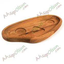 Ahşap Türk Kahvesi servis Tabak · 26x14 cm Ahşap Türk Kahvesi servis Tabak · 26x14 cm