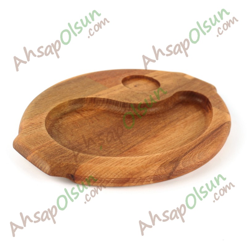 Ahşap Kahve ikram Tabak · 23x18 cm Ahşap Kahve ikram Tabak · 23x18 cm