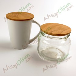 Ahşap Bardak Kapağı · Kademeli · Ø 8,5 cm Ahşap Bardak Kapağı · Kademeli · Ø 8,5 cm