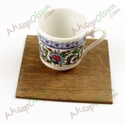 Ahşap Bardak Altlığı · Kare · 10x10cm Ahşap Bardak Altlığı · Kare · 10x10cm