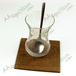 Ahşap Bardak Altlığı · Kare · 10x10cm Ahşap Bardak Altlığı · Kare · 10x10cm