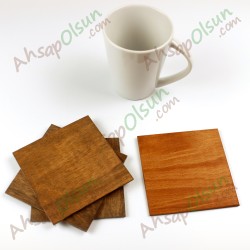 Ahşap Bardak Altlığı · Kare · 10x10cm Ahşap Bardak Altlığı · Kare · 10x10cm