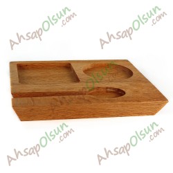 Ahşap Çay Servis Altlığı · 15x12,5 cm