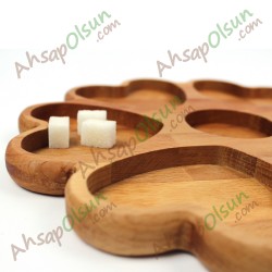 Ahşap Kapler Kahvaltılık Çerezlik · 7 Bölmeli Yuvarlak · Ø 29 cm Ahşap Kapler Kahvaltılık Çerezlik · 7 Bölmeli Yuvarlak · Ø 29 cm