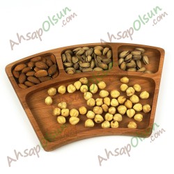 Ahşap Kahvaltı Çerez Tabak No:2 · 4 Bölmeli · 29x18,5 cm Ahşap Kahvaltı Çerez Tabak No:2 · 4 Bölmeli · 29x18,5 cm