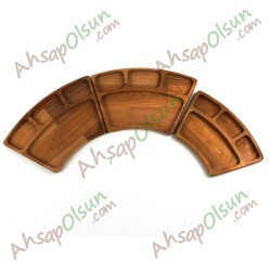 Ahşap Kahvaltı Çerez Tabak No:2 · 4 Bölmeli · 29x18,5 cm Ahşap Kahvaltı Çerez Tabak No:2 · 4 Bölmeli · 29x18,5 cm