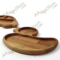 Ahşap Çocuk Kahvaltı Tabağı Ördek · 21x18 cm Ahşap Çocuk Kahvaltı Tabağı Ördek · 21x18 cm